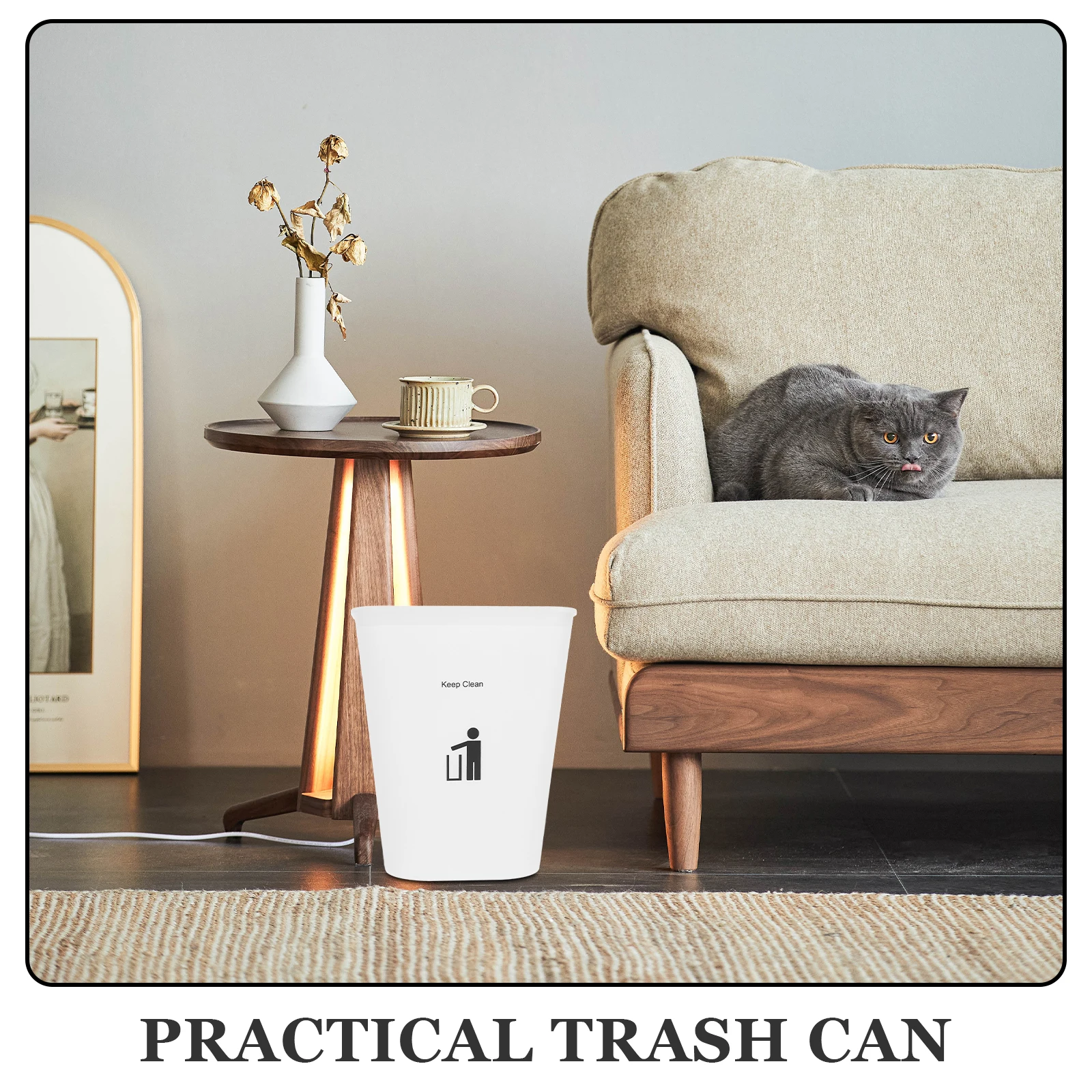 Plastic Household Trash Can Home Office Bedroom Garbage Bin Rectangular Waste Ring Odor Sealing Leak for Bathroom
Plastic Household Trash Can Home Office Bedroom Garbage Bin Rectangular Waste Ring Odor Sealing Leak for Bathroom