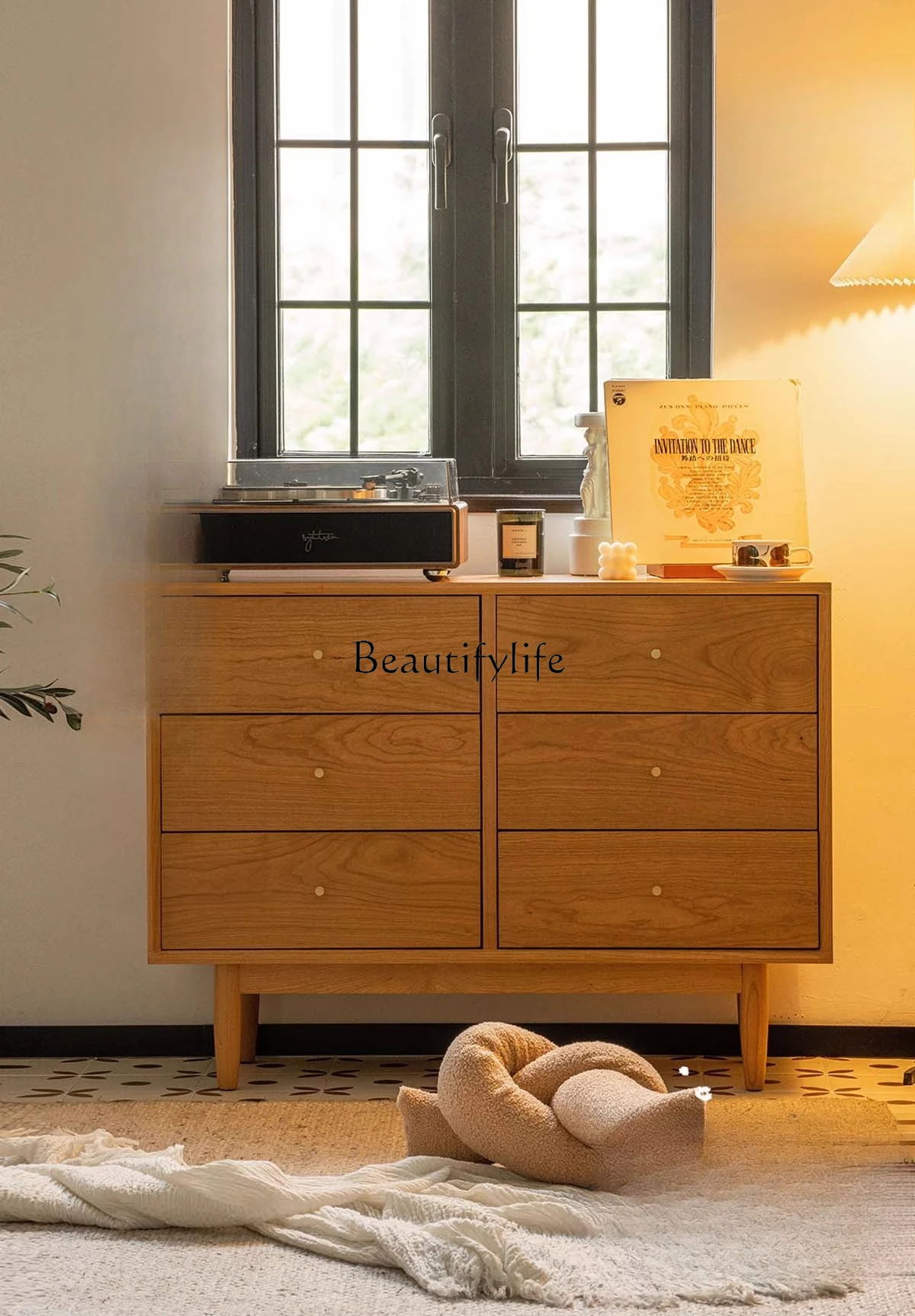 Solid wood six-chest cabinet, bedroom storage locker, Japanese style multi-functional drawer cabinet
Solid wood six-chest cabinet, bedroom storage locker, Japanese style multi-functional drawer cabinet
