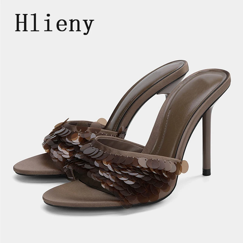 Hlieny пикантные дизайнерские женские тапочки на тонком высоком каблуке, новые летние модные шлепанцы с открытым носком, женские элегантные модельные туфли, сандалии
Hlieny пикантные дизайнерские женские тапочки на тонком высоком каблуке, новые летние модные шлепанцы с открытым носком, женские элегантные модельные туфли, сандалии