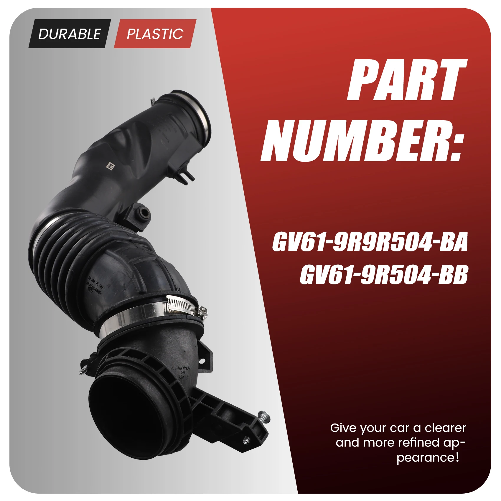 Efficientt-Car Turbocharged Air Filter Hose GV61-9R504-BB GV61-9R504-BA For Ford Escape Kuga 2.0L 2013-2021 Air Hose Pipe
Efficientt-Car Turbocharged Air Filter Hose GV61-9R504-BB GV61-9R504-BA For Ford Escape Kuga 2.0L 2013-2021 Air Hose Pipe
