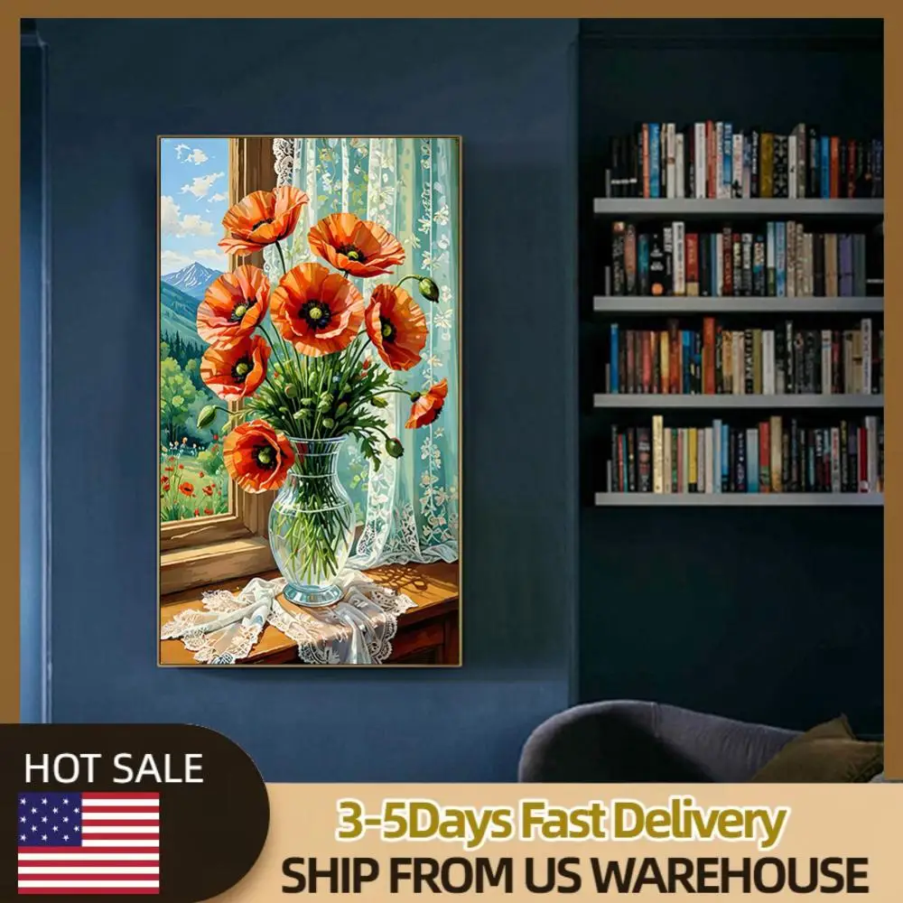 Poppy 5D DIY Diamond Art Painting Kits for Home Wall Decoration 40x70cm
Poppy 5D DIY Diamond Art Painting Kits for Home Wall Decoration 40x70cm