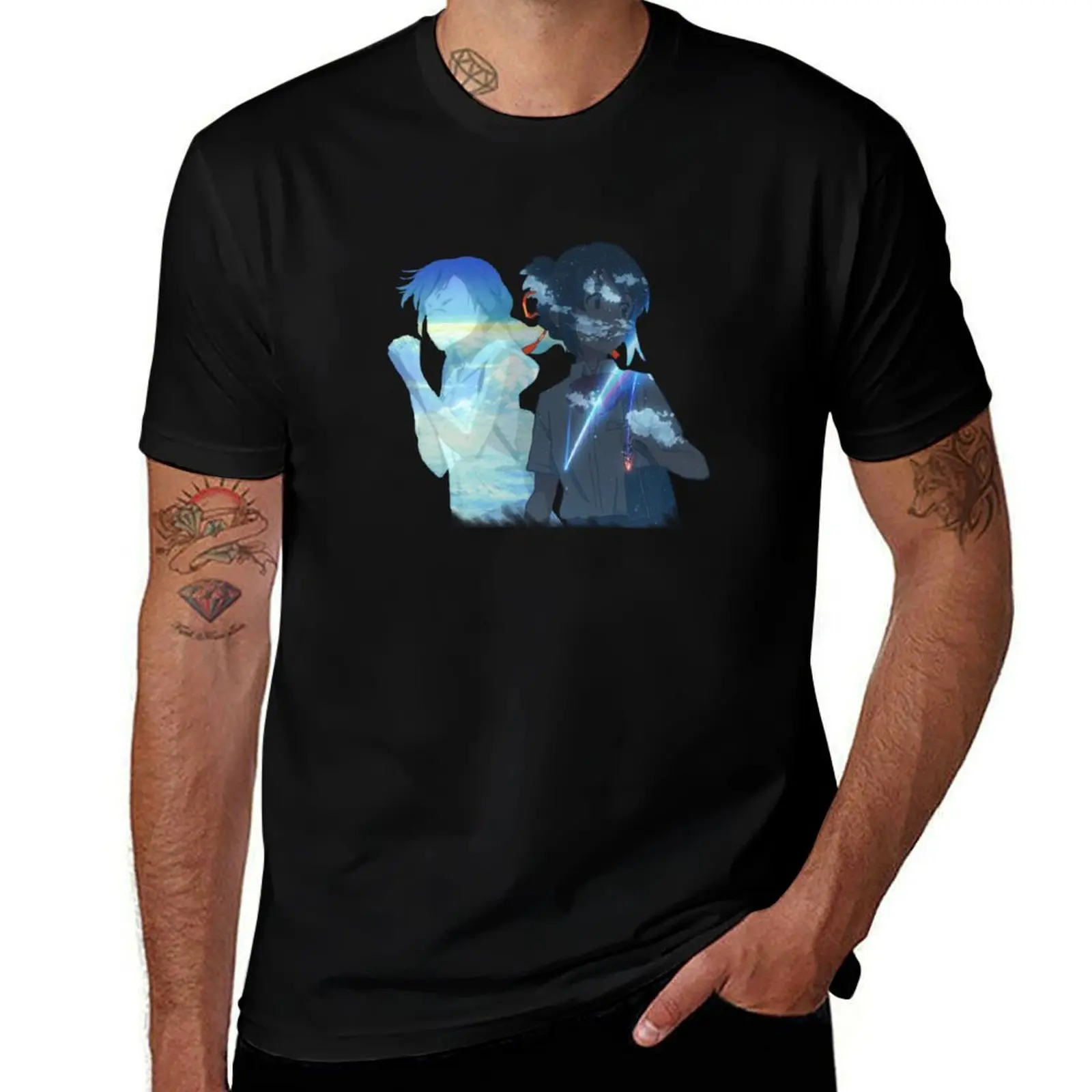 Mitsuha and Hina T-Shirt funny shirt cotton Short sleeve tee graphic t shirt vintage anime clothes t shirts for men cotton
Mitsuha and Hina T-Shirt funny shirt cotton Short sleeve tee graphic t shirt vintage anime clothes t shirts for men cotton