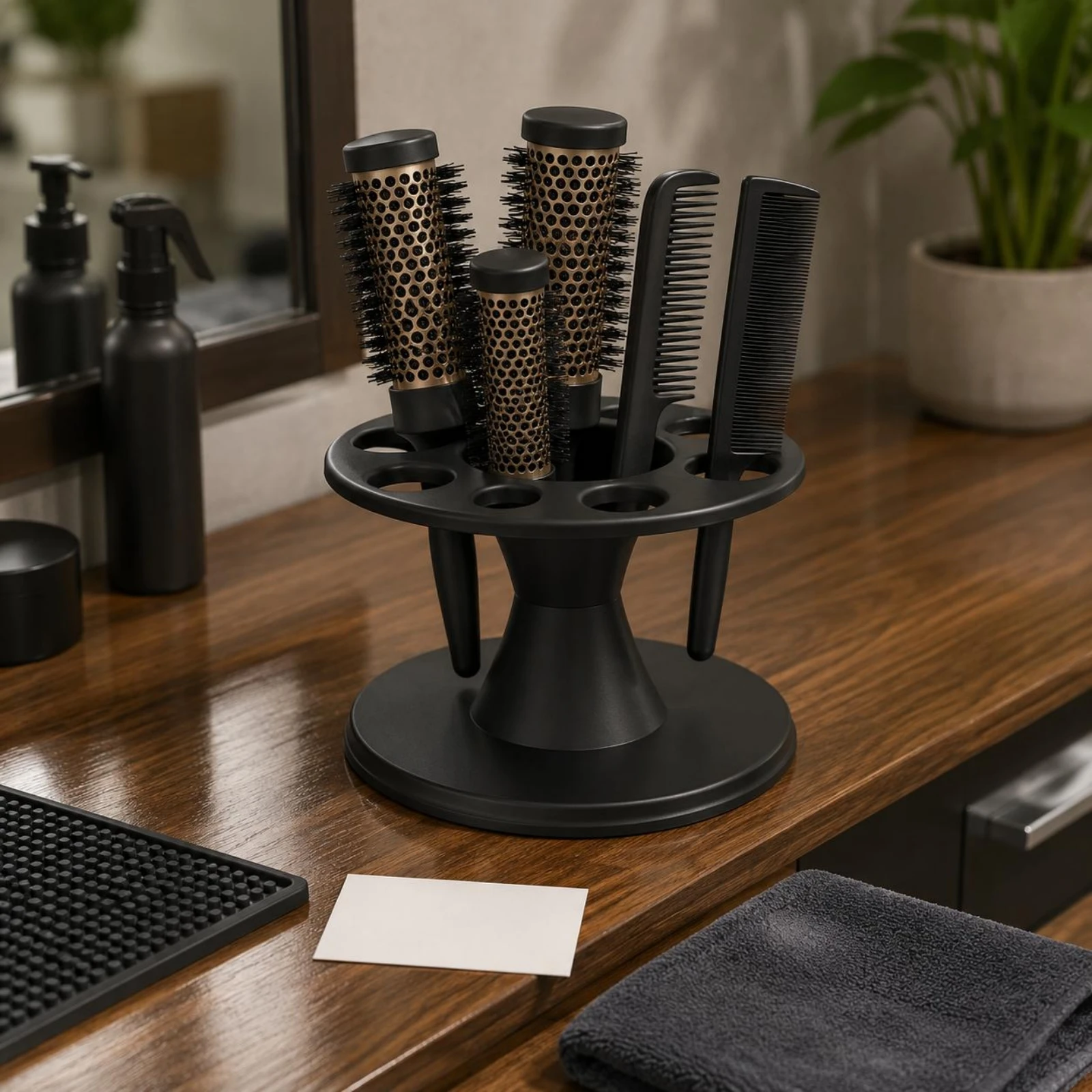 Hairbrush Storage Holder Matte Finish Hairbrush Organizer Stand Desktop Brush Stand Tabletop Hair Brush Holder Clean and Orderly
Hairbrush Storage Holder Matte Finish Hairbrush Organizer Stand Desktop Brush Stand Tabletop Hair Brush Holder Clean and Orderly