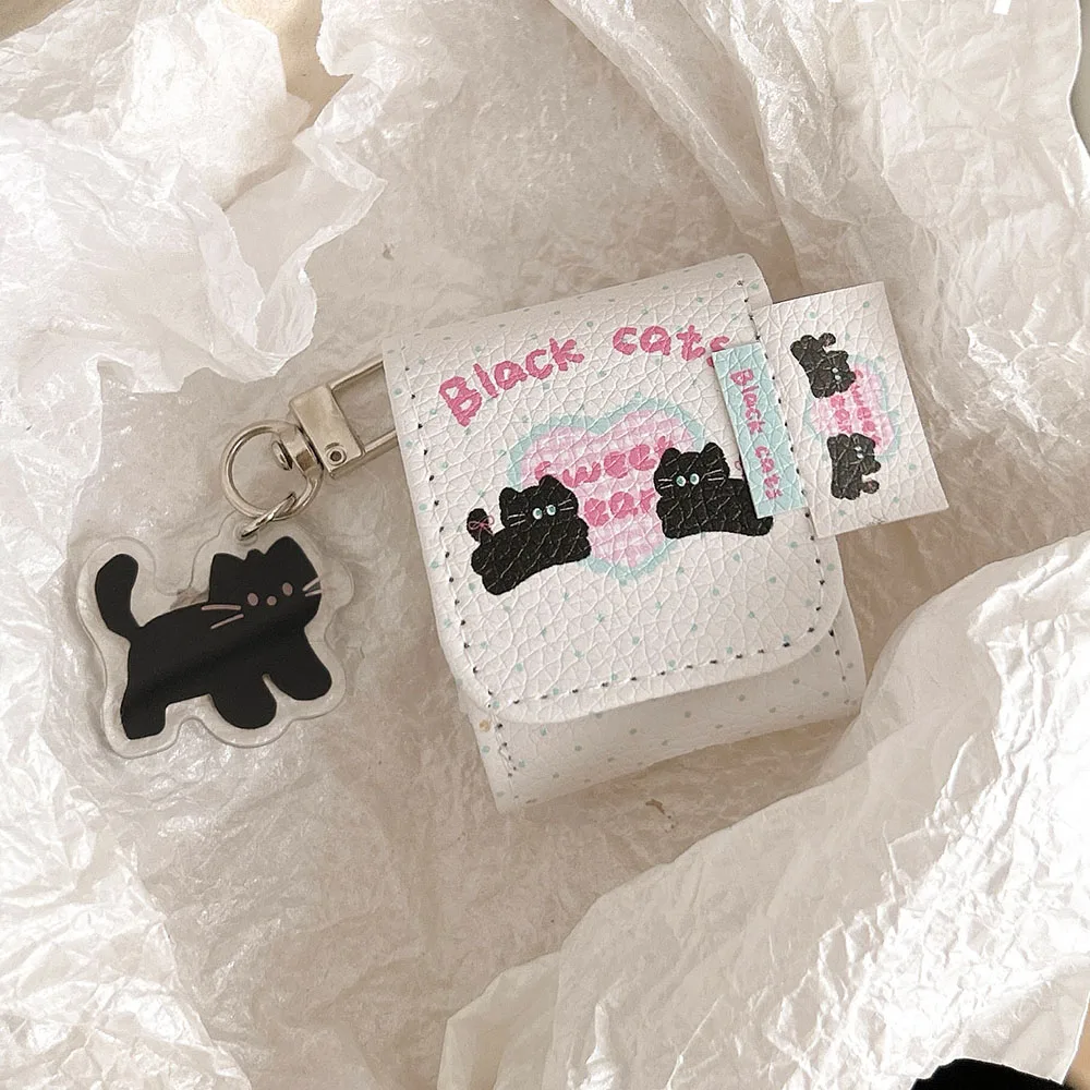 Cartoon Black Cat Leather Bag For Airpods Pro 2 Protective Case Earphone Cover Keychain For Airpods Pro 1 2 3 Airpod Lovely Case
Cartoon Black Cat Leather Bag For Airpods Pro 2 Protective Case Earphone Cover Keychain For Airpods Pro 1 2 3 Airpod Lovely Case