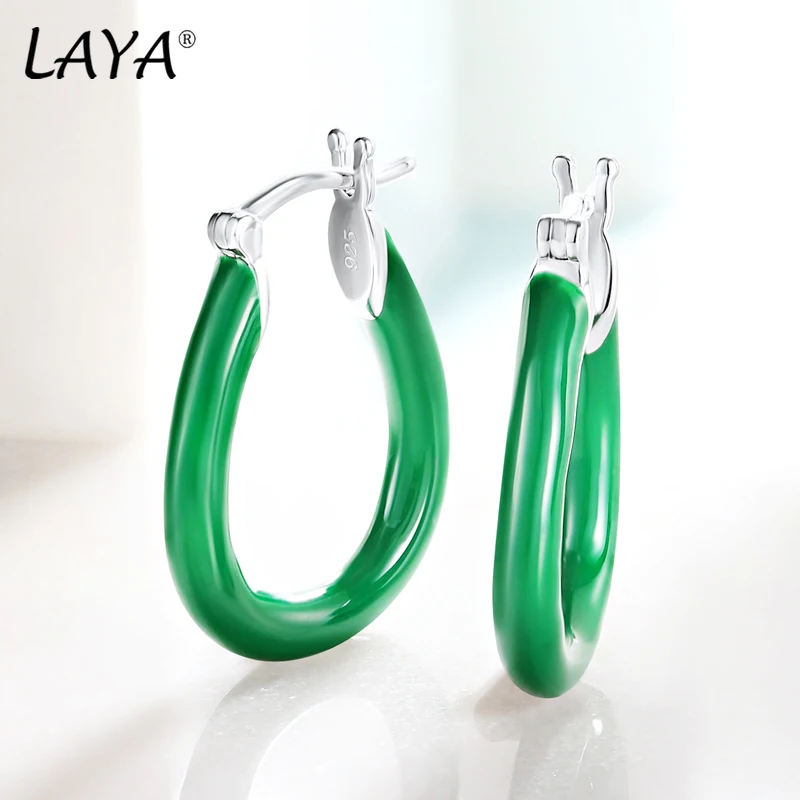 Laya NEW Silver Drop Earrings For Women 925 Sterling Silver Simple Design Circle Turquoise Green Enamel Fine Jewelry 2026 Trend
Laya NEW Silver Drop Earrings For Women 925 Sterling Silver Simple Design Circle Turquoise Green Enamel Fine Jewelry 2026 Trend