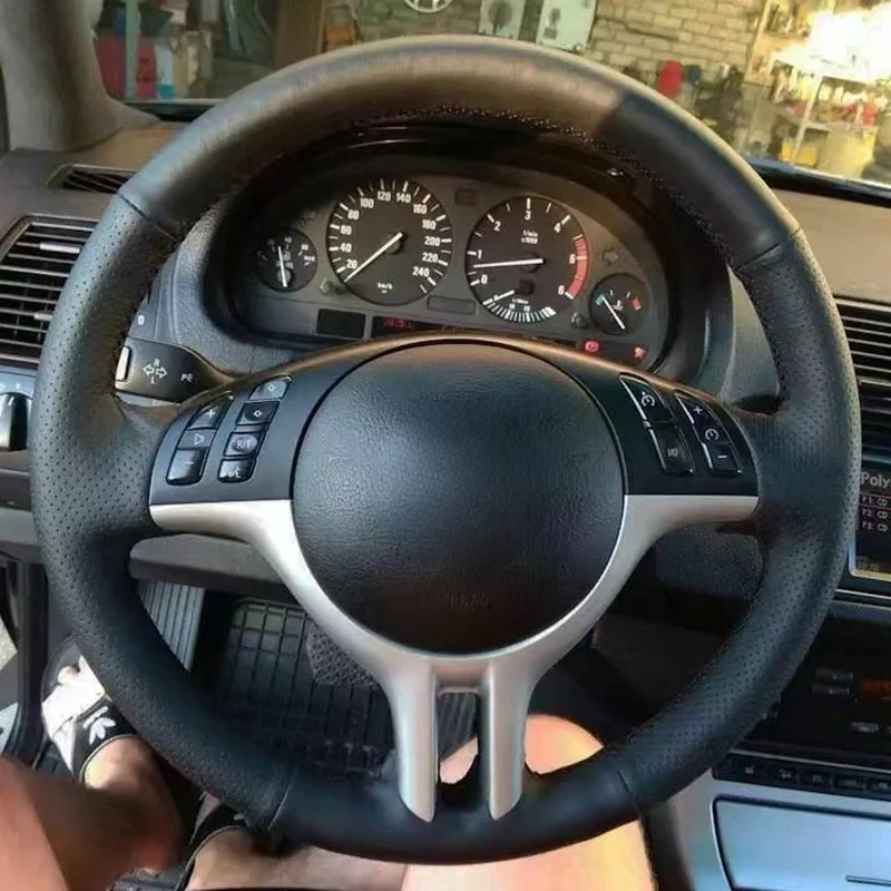 Car Steering Wheel Cover For BMW 318i 325i X3 E39 X5 E46 E53 Z3 E36/7 E36/8 No-Slip Black Artificial Leather Car Accessories
Car Steering Wheel Cover For BMW 318i 325i X3 E39 X5 E46 E53 Z3 E36/7 E36/8 No-Slip Black Artificial Leather Car Accessories