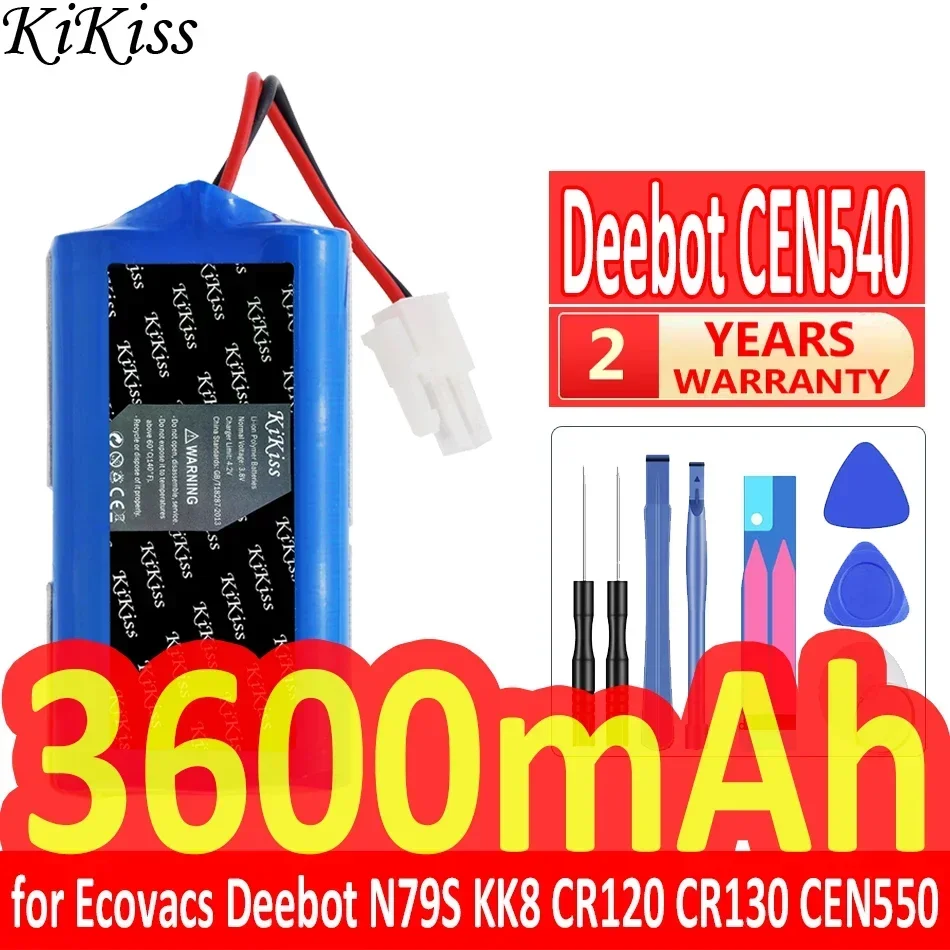 Robotic Vacuum Cleaner Battery For Ecovacs N79S KK8 CR120 CR130 V7 V7S Deebot CEN550 CEN660 DL33 DL35 CEN640 CEN646 3600mAh
Robotic Vacuum Cleaner Battery For Ecovacs N79S KK8 CR120 CR130 V7 V7S Deebot CEN550 CEN660 DL33 DL35 CEN640 CEN646 3600mAh