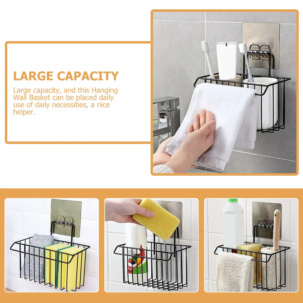 Wall-Mounted Iron Hanging Drain Basket Kitchen Storage Organizer For Bathroom Toiletries Large Capacity No Drill Needed Metal
Wall-Mounted Iron Hanging Drain Basket Kitchen Storage Organizer For Bathroom Toiletries Large Capacity No Drill Needed Metal
