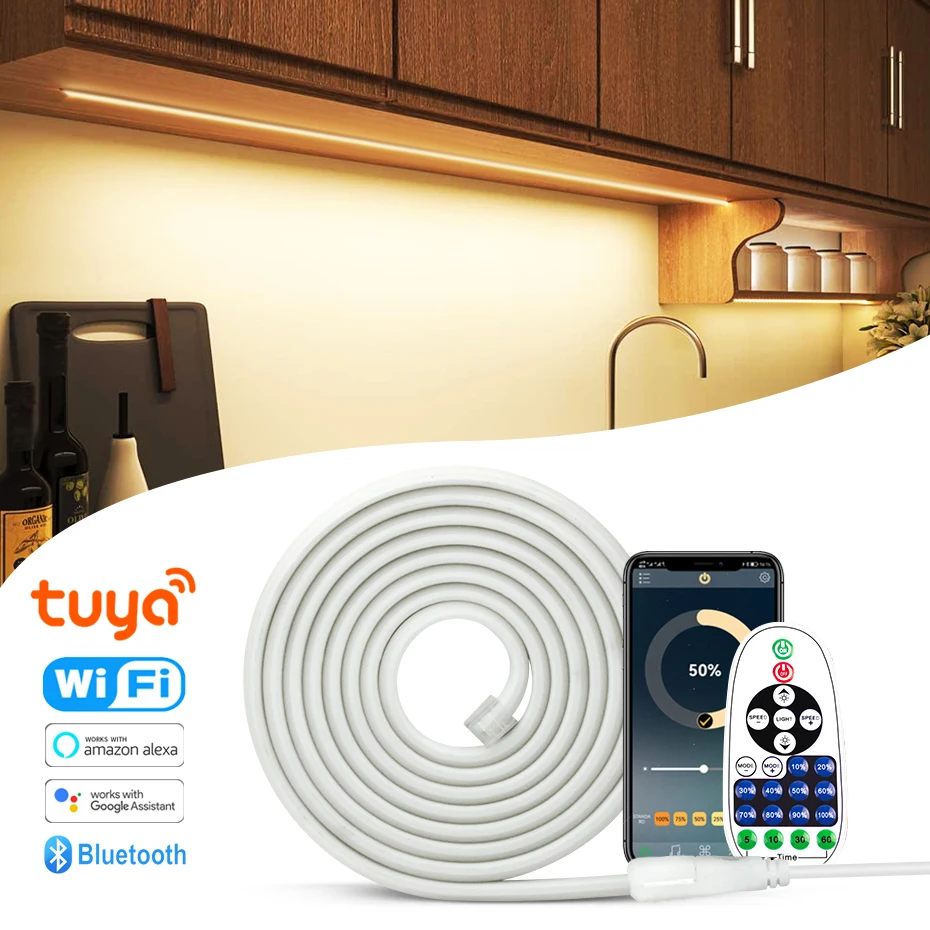 Dimmable 220V COB LED Strip Light Remote/Bluetooth/Wifi Control Smart Led Tape Outdoor Lighting Flexible Neon Ribbon Lamp IP65
Dimmable 220V COB LED Strip Light Remote/Bluetooth/Wifi Control Smart Led Tape Outdoor Lighting Flexible Neon Ribbon Lamp IP65