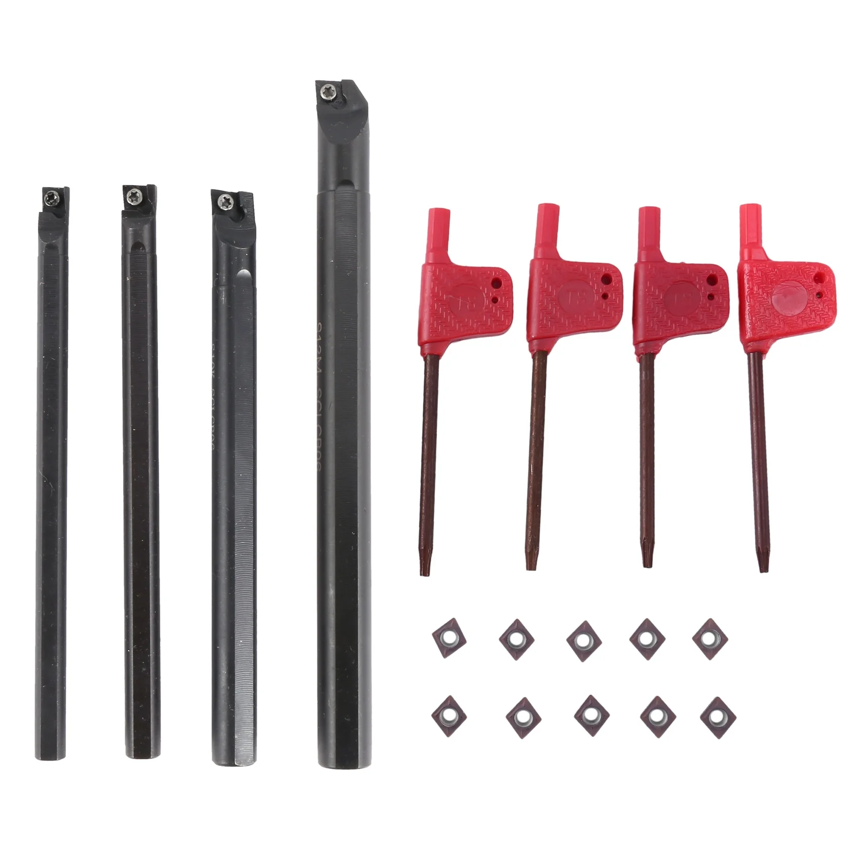 4 Set Of 7/8/10/12Mm Sclcr Lathe Boring Bar Tool Holder+10Pcs Ccmt 0602 Inserts
4 Set Of 7/8/10/12Mm Sclcr Lathe Boring Bar Tool Holder+10Pcs Ccmt 0602 Inserts