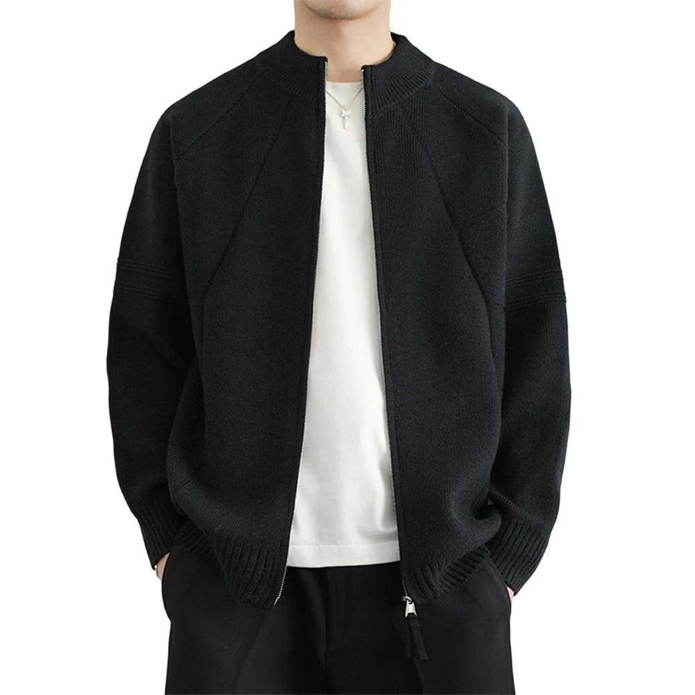 Men Knitted Cardigan Solid Stand Collar Casual Sweater All-match Coat Outerwear
Men Knitted Cardigan Solid Stand Collar Casual Sweater All-match Coat Outerwear