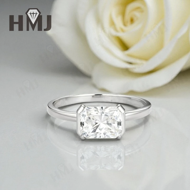 Moissanite Ring with 2CT D Color Radiant Cut Moissanite 10k 14k 18K Gold Plated 925 Silver for Women Wedding Engagement Jewely
Moissanite Ring with 2CT D Color Radiant Cut Moissanite 10k 14k 18K Gold Plated 925 Silver for Women Wedding Engagement Jewely