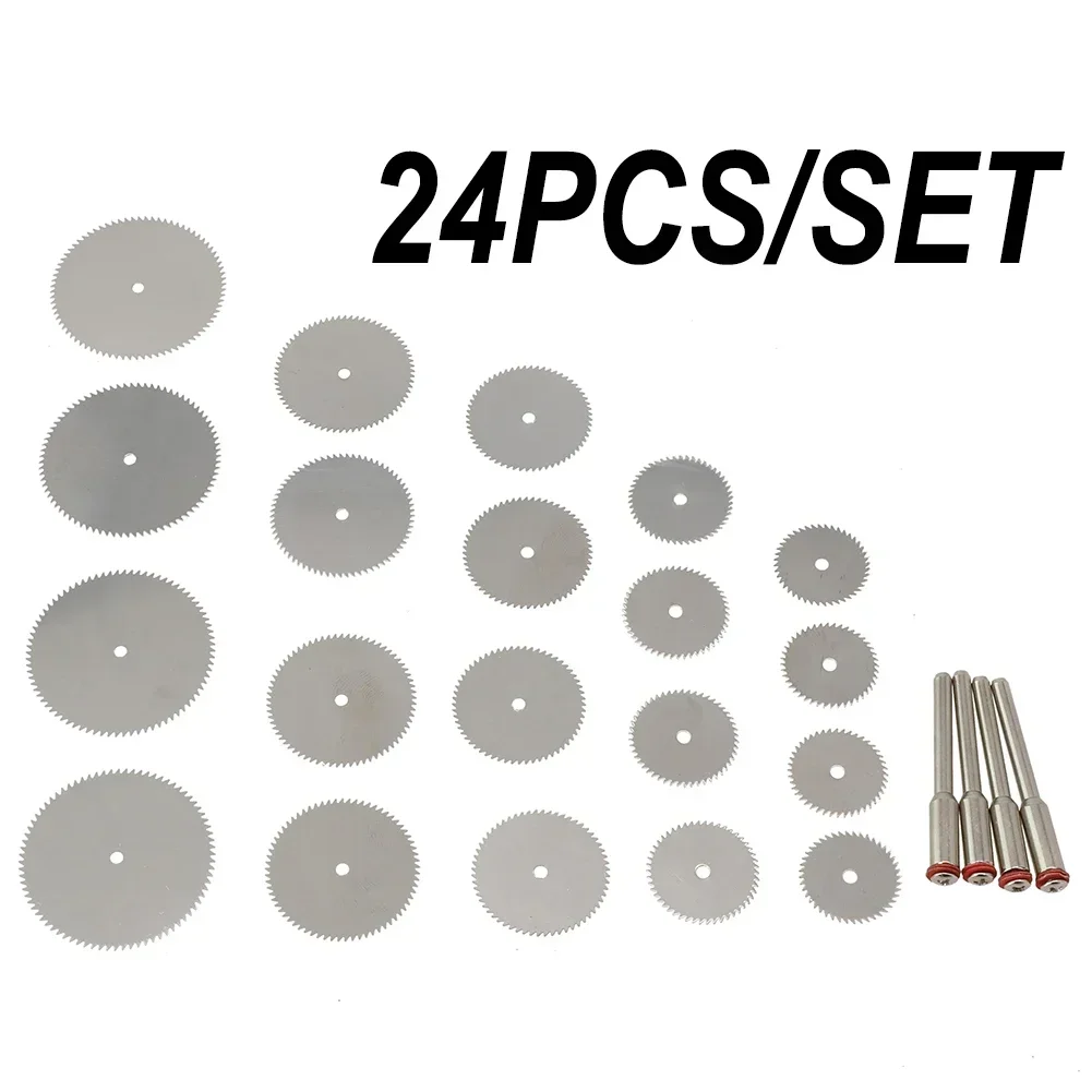 24Pcs Set Circular Saw Blade Electric Grinding Cutting Disc Rotary Tool For Dremel Metal Cutter Power Tool Wood Cutting Tools
24Pcs Set Circular Saw Blade Electric Grinding Cutting Disc Rotary Tool For Dremel Metal Cutter Power Tool Wood Cutting Tools