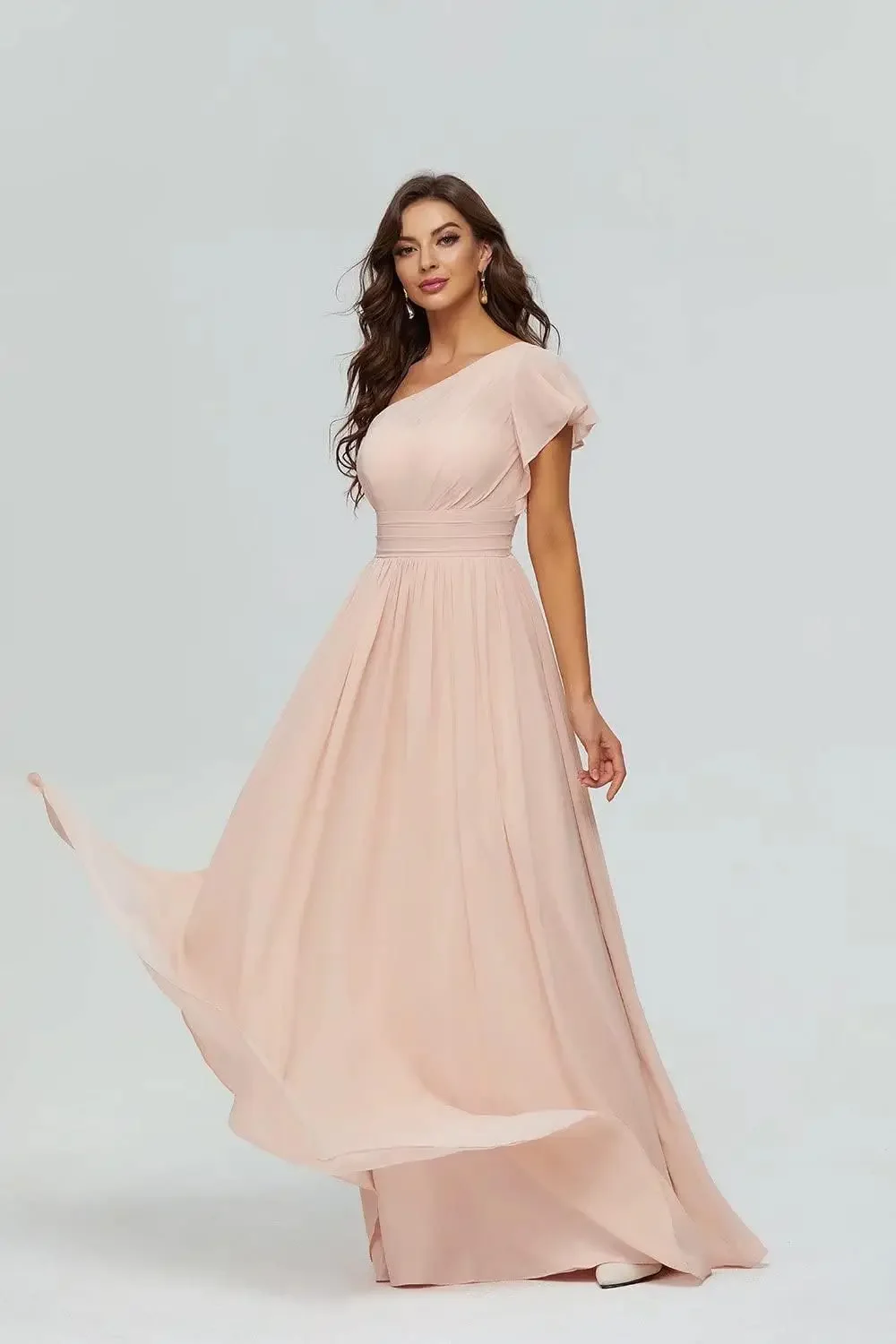 Женское длинное шифоновое платье подружки невесты на одно плечо, вечернее платье со складками, платье для свадебного гостя, платье для выпускного вечера
Женское длинное шифоновое платье подружки невесты на одно плечо, вечернее платье со складками, платье для свадебного гостя, платье для выпускного вечера