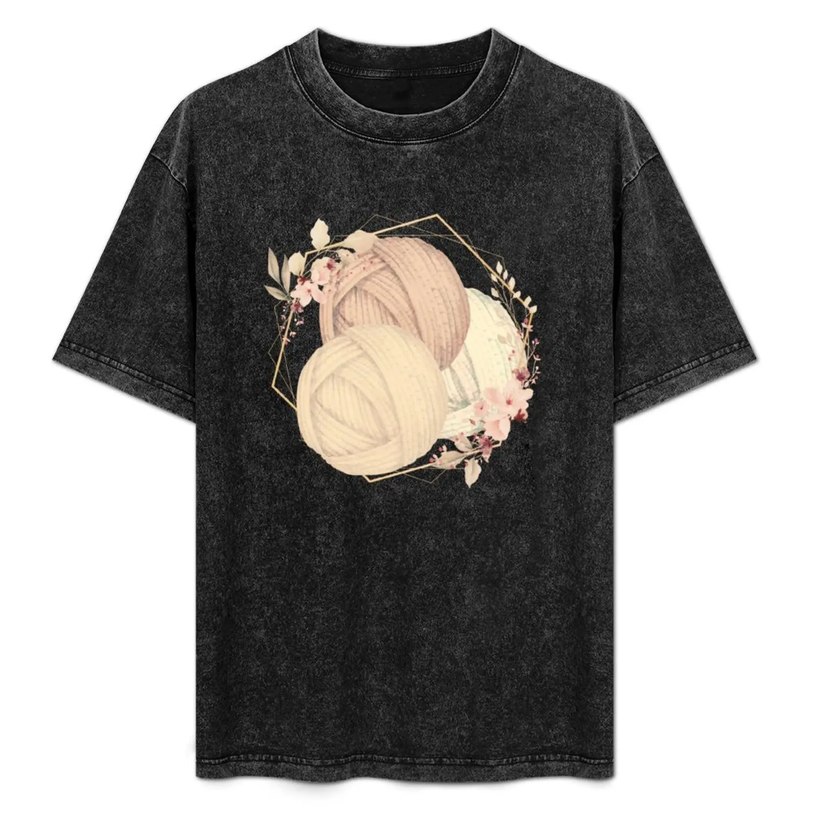 Golden and Brown Yarn Balls With Flower Wreath T-Shirt Sun Protective Outdoor Tee Top
Golden and Brown Yarn Balls With Flower Wreath T-Shirt Sun Protective Outdoor Tee Top