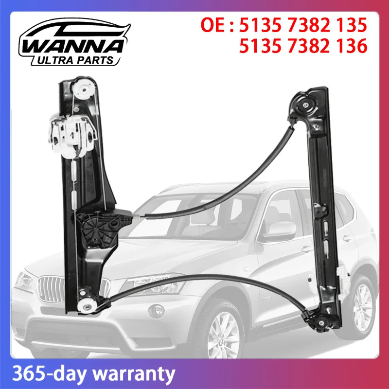 OE Quality 51357382135 51357382136 51357267101 51357267102 Front Left Right Window Regulator for BMW X3 F25 2011 2012 2013
OE Quality 51357382135 51357382136 51357267101 51357267102 Front Left Right Window Regulator for BMW X3 F25 2011 2012 2013