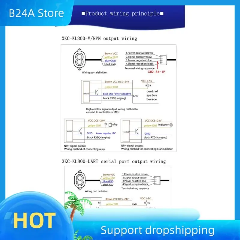 B24A XKC-KL800 2024Новый лазерный датчик расстояния 8 м, лазерный оптический датчик приближения DC5-24V, инфракрасный датчик движения
B24A XKC-KL800 2024Новый лазерный датчик расстояния 8 м, лазерный оптический датчик приближения DC5-24V, инфракрасный датчик движения