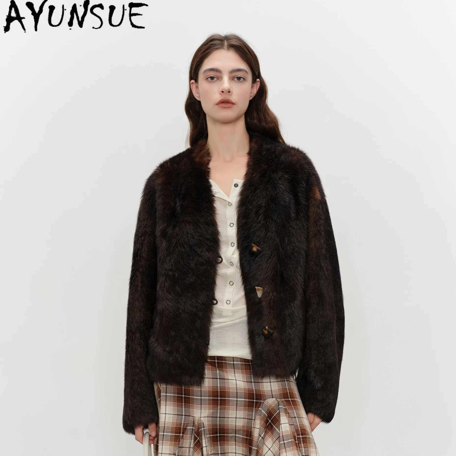 AYUNSUE Tuscany Real Leather Jacket Woman Natural Sheepskin Fur Coat Winter Clothes Warm Lamb Wool Womens Coats Abrigo Muje
AYUNSUE Tuscany Real Leather Jacket Woman Natural Sheepskin Fur Coat Winter Clothes Warm Lamb Wool Womens Coats Abrigo Muje