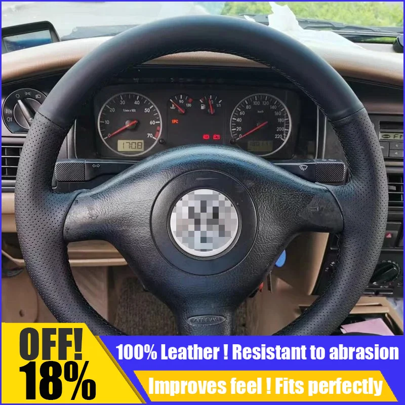 Leather Car Steering Wheel Cover Fit For Volkswagen VW Golf 4 Passat B5Seat Leon Polo Custom DIY Auto Interior Car Accessories
Leather Car Steering Wheel Cover Fit For Volkswagen VW Golf 4 Passat B5Seat Leon Polo Custom DIY Auto Interior Car Accessories