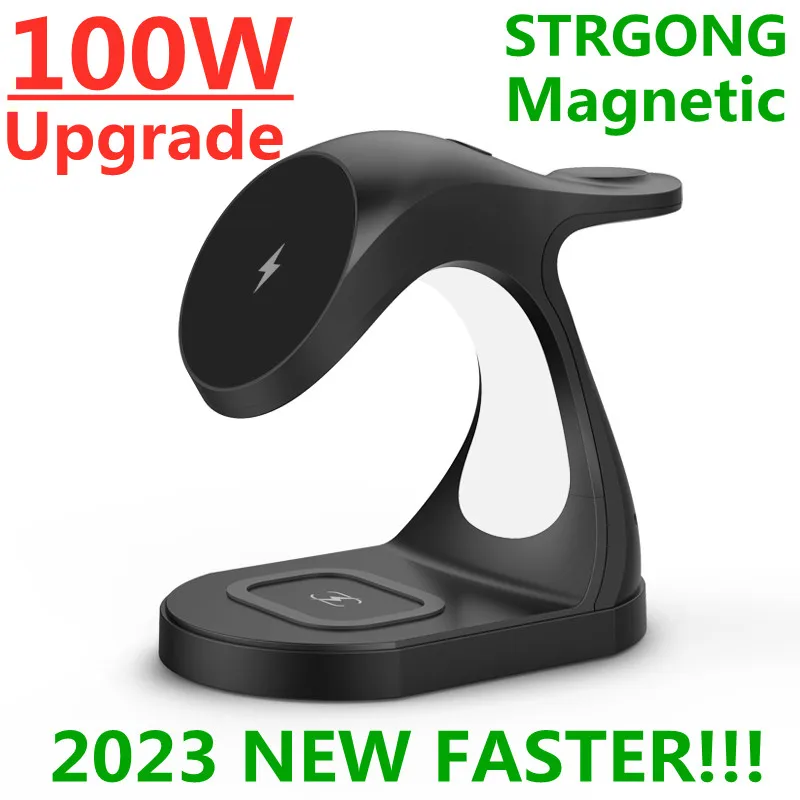100W Magnetic Wireless Charger Stand For iPhone 14 13 12 Pro Max Apple Watch Fast Charging Station for Airpods iWatch 7 6
100W Magnetic Wireless Charger Stand For iPhone 14 13 12 Pro Max Apple Watch Fast Charging Station for Airpods iWatch 7 6
