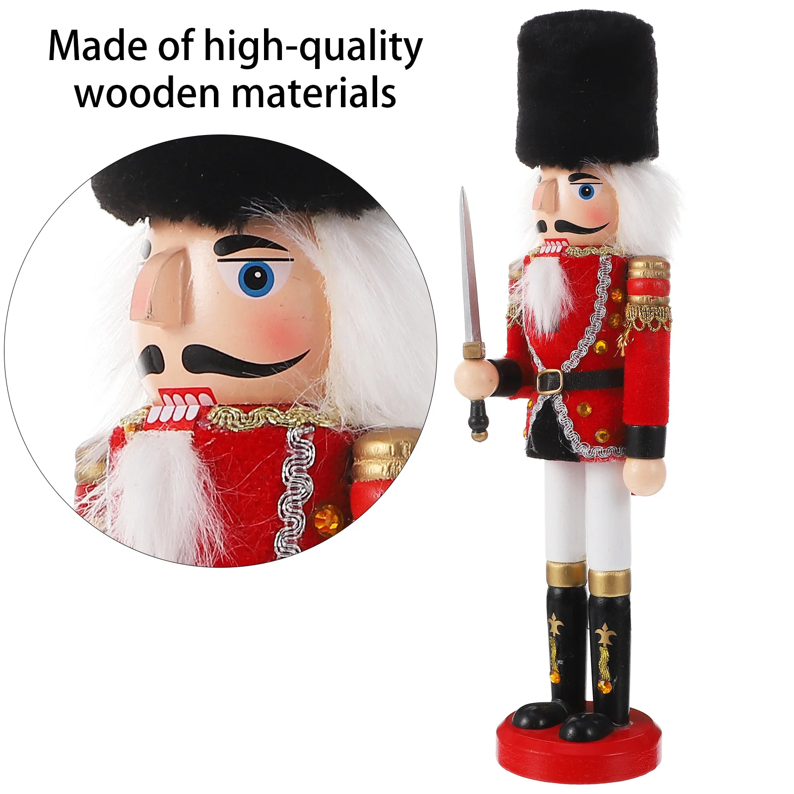 Wooden Nutcracker Decorative Ornament For Living Room Bedroom Table Shelf Counter Top Decoration Desktop Puppets Decor
Wooden Nutcracker Decorative Ornament For Living Room Bedroom Table Shelf Counter Top Decoration Desktop Puppets Decor