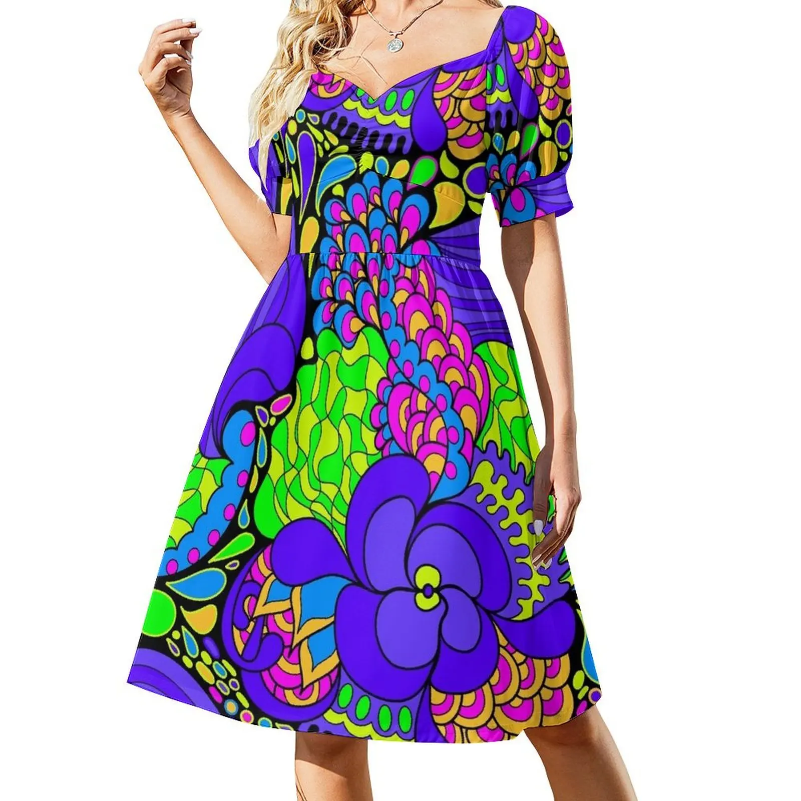 60s hippie psychedelic pattern Short-Sleeved Dress summer dress daily dresses summer party dress women elegant luxury
60s hippie psychedelic pattern Short-Sleeved Dress summer dress daily dresses summer party dress women elegant luxury
