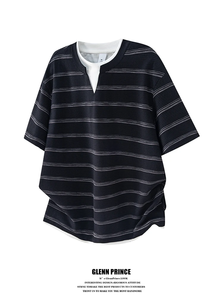 GPstudio2026 New Trendy Brand Men's Striped Short Sleeve T-shirt Slim Fit Summer Fashionable Thin Large Size Body Tee
GPstudio2026 New Trendy Brand Men's Striped Short Sleeve T-shirt Slim Fit Summer Fashionable Thin Large Size Body Tee