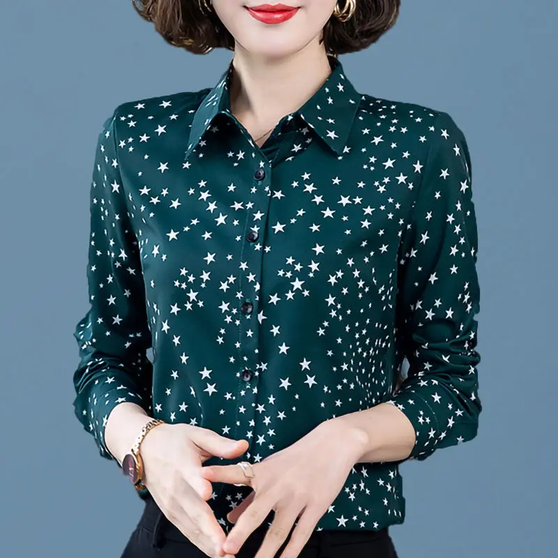 Fashion Lapel All-match Printed Chiffon Shirt Women's Clothing 2023 Autumn Winter New Oversized Casual Tops Commuter Blouse
Fashion Lapel All-match Printed Chiffon Shirt Women's Clothing 2023 Autumn Winter New Oversized Casual Tops Commuter Blouse