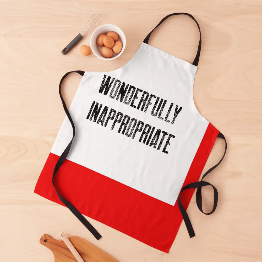 WONDERFULLY INAPPROPRIATE DESIGN BLACK FONT Apron Beauty Barista Woman Kitchen Apron
WONDERFULLY INAPPROPRIATE DESIGN BLACK FONT Apron Beauty Barista Woman Kitchen Apron