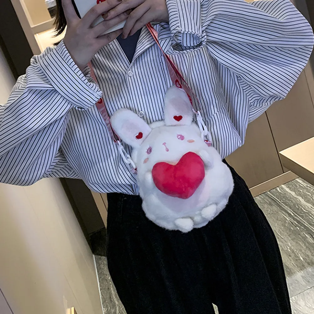 1 шт. Милая сумка-кроссбоди с кроликом для девочек, из мягкой ткани, с мотивом сердца, детская сумка через плечо, кошелек для монет, достаточно вместительная для ежедневного использования, на Рождество
1 шт. Милая сумка-кроссбоди с кроликом для девочек, из мягкой ткани, с мотивом сердца, детская сумка через плечо, кошелек для монет, достаточно вместительная для ежедневного использования, на Рождество