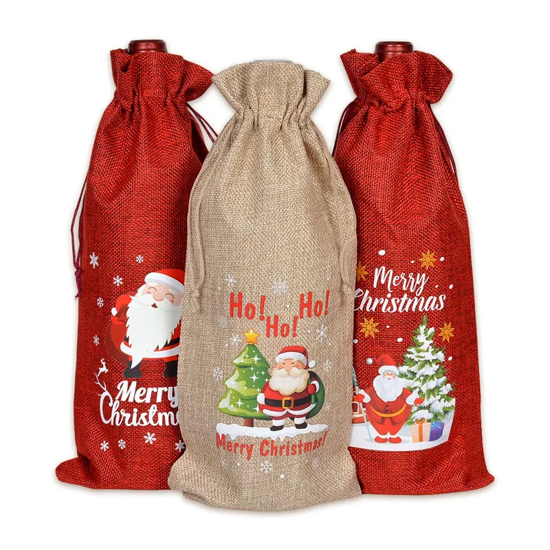 20pcs/lot 15*35cm (5.9*13.8in) Burlap Linen Bag Wine Champagne Bottle Packaging Bags Christmas Gift Drawstring Pouches
20pcs/lot 15*35cm (5.9*13.8in) Burlap Linen Bag Wine Champagne Bottle Packaging Bags Christmas Gift Drawstring Pouches