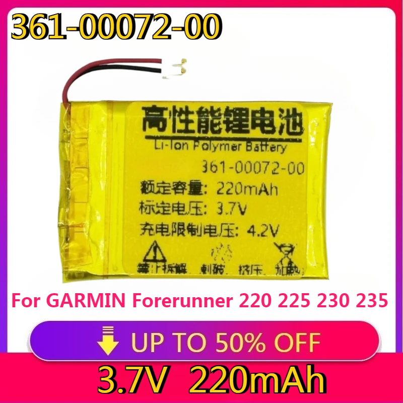 New High Quality Replaceable Battery 361-00072-00 Replacement Battery for GARMIN Forerunner 220 225 230 235 620 630 735XT 
New High Quality Replaceable Battery 361-00072-00 Replacement Battery for GARMIN Forerunner 220 225 230 235 620 630 735XT