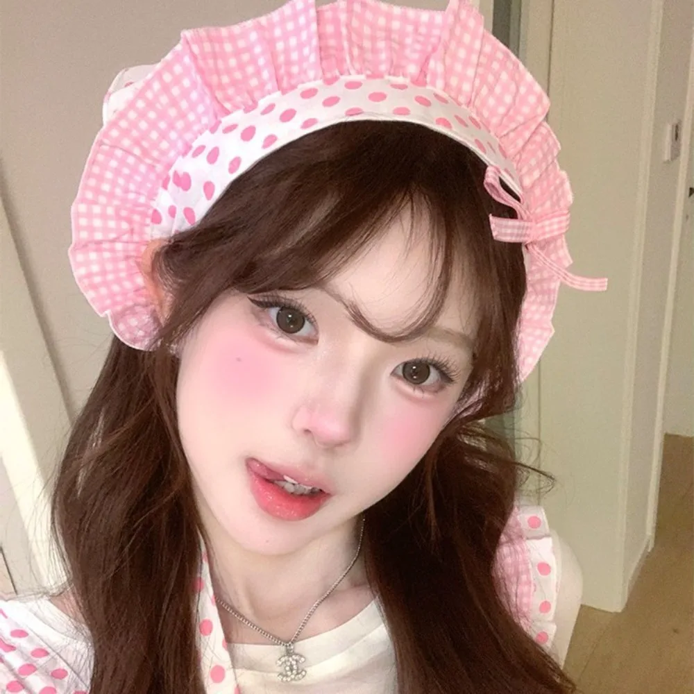 Fashion Y2K Clever Cook Hair Scarf Bow Hair Clip Soft Pink Polka Dot Hair Band Sweet Cosplay Checkered Lace Bandana Streetwear
Fashion Y2K Clever Cook Hair Scarf Bow Hair Clip Soft Pink Polka Dot Hair Band Sweet Cosplay Checkered Lace Bandana Streetwear