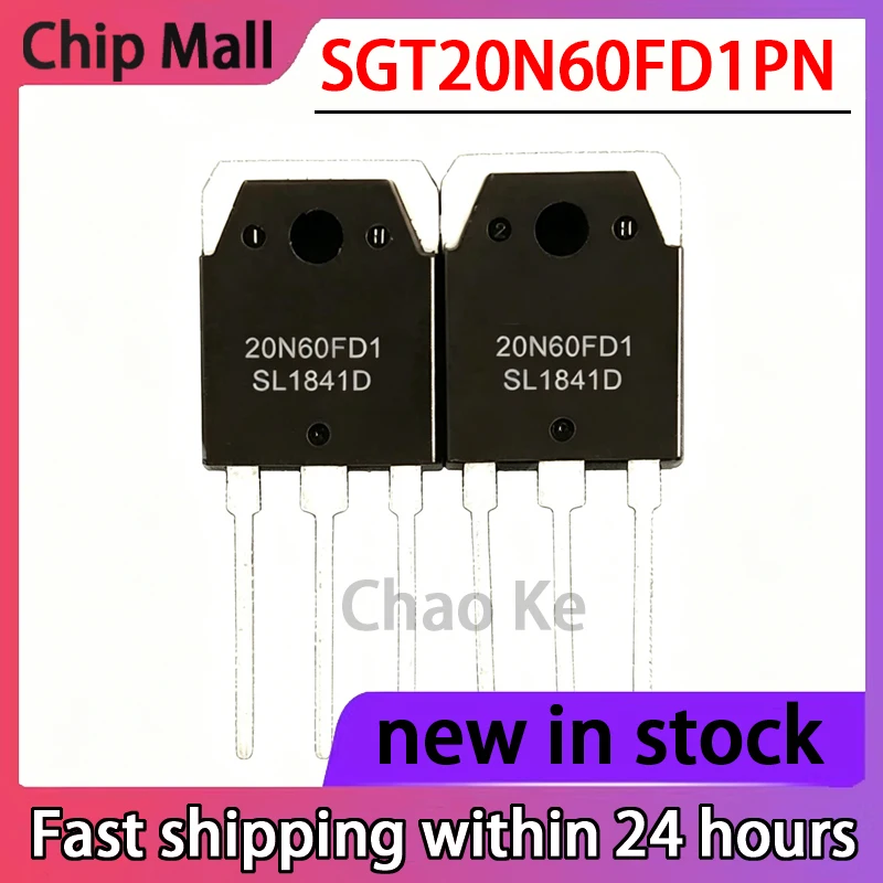 5PCS New 20N60FD1 SGT20N60FD1PN TO-3P IGBT Transistor 600V 40A in Stock
5PCS New 20N60FD1 SGT20N60FD1PN TO-3P IGBT Transistor 600V 40A in Stock