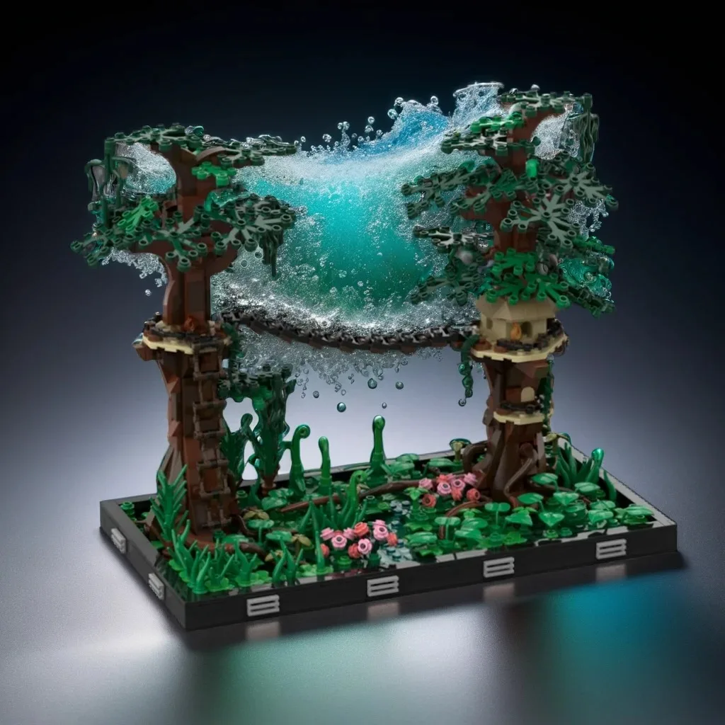 889pcs Moc Ewok Village Diorama diy Architecture Kit - Detai Nature Village Education Model Building Blocks Birthday Toys Gift
889pcs Moc Ewok Village Diorama diy Architecture Kit - Detai Nature Village Education Model Building Blocks Birthday Toys Gift