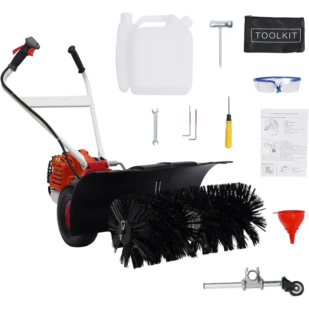 52cc 2.5HP Gasoline Handheld Sweeper for Driveway, Lawn, and Outdoor Cleaning
52cc 2.5HP Gasoline Handheld Sweeper for Driveway, Lawn, and Outdoor Cleaning