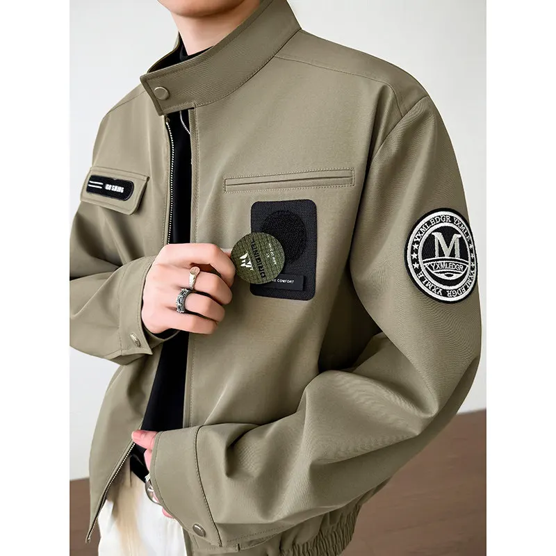 2026 Spring Autumn Motorcycle Jacket for Men Loose Stand Collar Casual Jacket Trendy Street Wear Hip-hop Harajuku Bomber Jackets
2026 Spring Autumn Motorcycle Jacket for Men Loose Stand Collar Casual Jacket Trendy Street Wear Hip-hop Harajuku Bomber Jackets