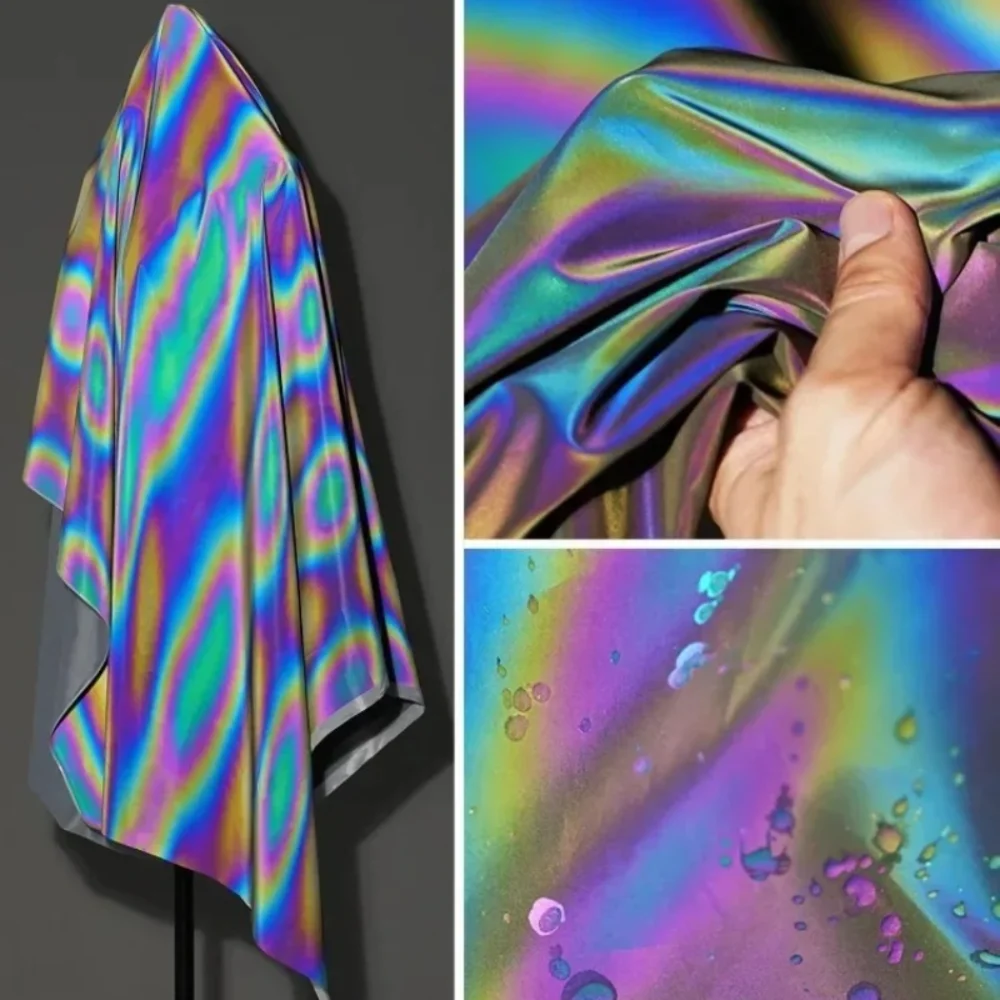 Nightglow Fabric Bright Silver Color Illusion Top Coat Creative Wholesale Cloth Apparel Diy Sewing Meters Material
Nightglow Fabric Bright Silver Color Illusion Top Coat Creative Wholesale Cloth Apparel Diy Sewing Meters Material