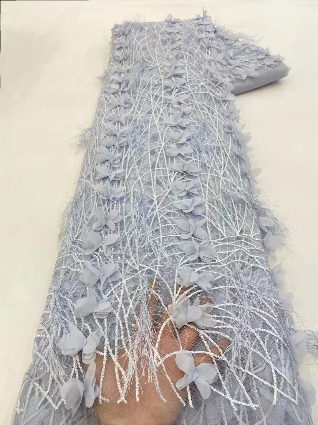New Design French 3D Flowers Lace Fabric 2023 High Quality African Nigerian Sequins Tulle Lace Fabric For Wedding Party PXX23162
New Design French 3D Flowers Lace Fabric 2023 High Quality African Nigerian Sequins Tulle Lace Fabric For Wedding Party PXX23162