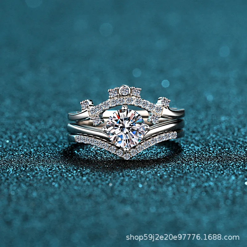 Fine Elegant Women Moissanite Ring Set Original 925 Sterling Silver Luxury Party Jewelry Moissanite Diamond Rings for Women
Fine Elegant Women Moissanite Ring Set Original 925 Sterling Silver Luxury Party Jewelry Moissanite Diamond Rings for Women