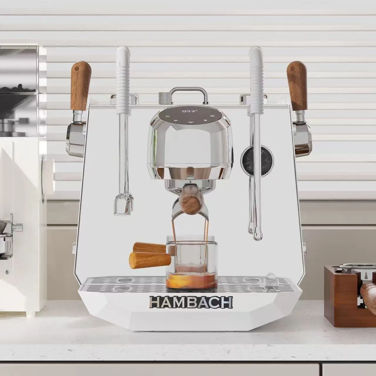 Коммерческая кофемашина для эспрессо Hambach 7102C, 650 мл, Болиеры OPV, контроль температуры, подключение внешнего источника воды, светодиодный экран
Коммерческая кофемашина для эспрессо Hambach 7102C, 650 мл, Болиеры OPV, контроль температуры, подключение внешнего источника воды, светодиодный экран