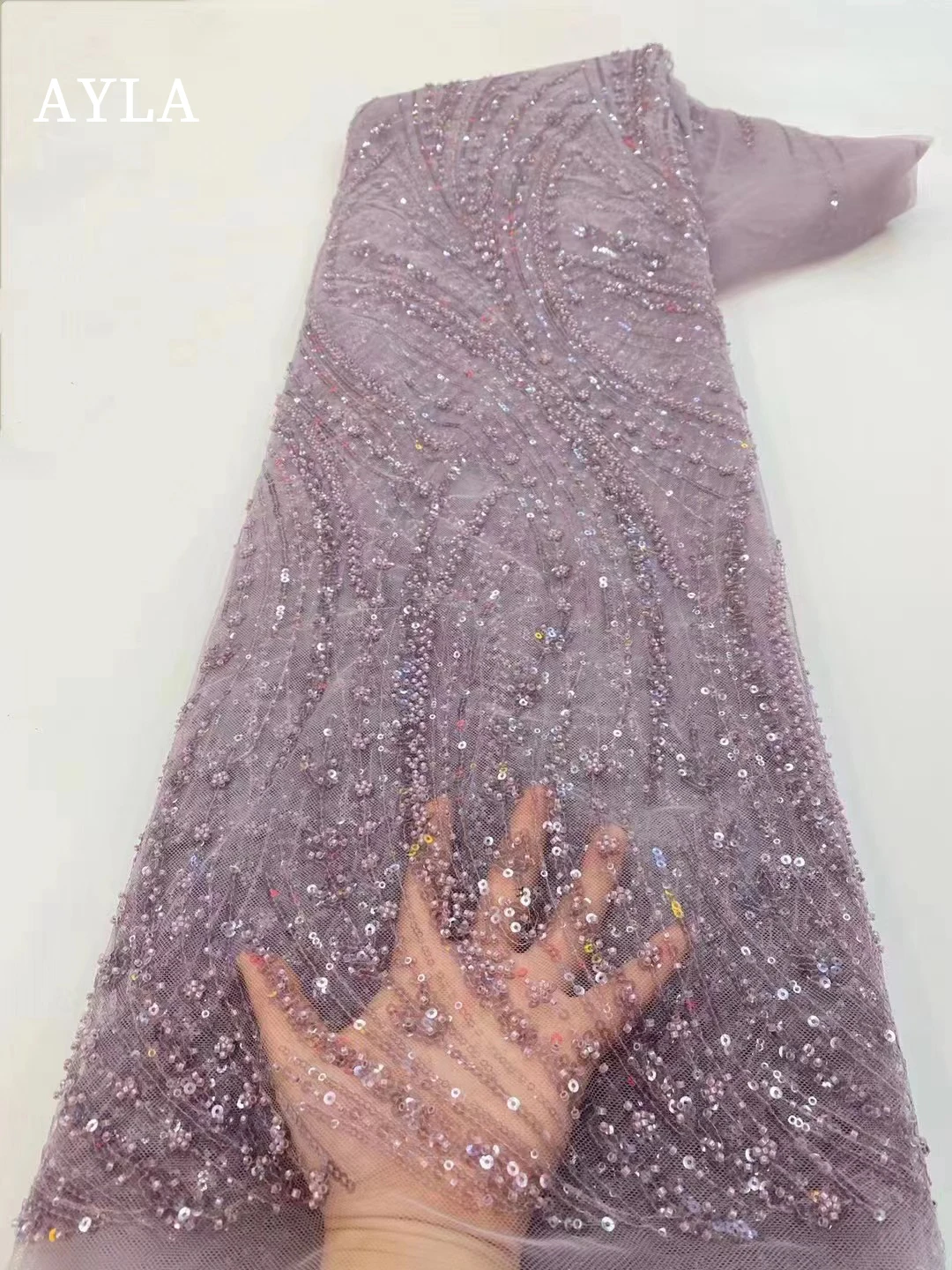 High Quality Laces Fabric for African Wedding Elegant Dresses Nigerian Embroidered Tulle Mesh Lace Sequin Fabric with Beads Lace
High Quality Laces Fabric for African Wedding Elegant Dresses Nigerian Embroidered Tulle Mesh Lace Sequin Fabric with Beads Lace