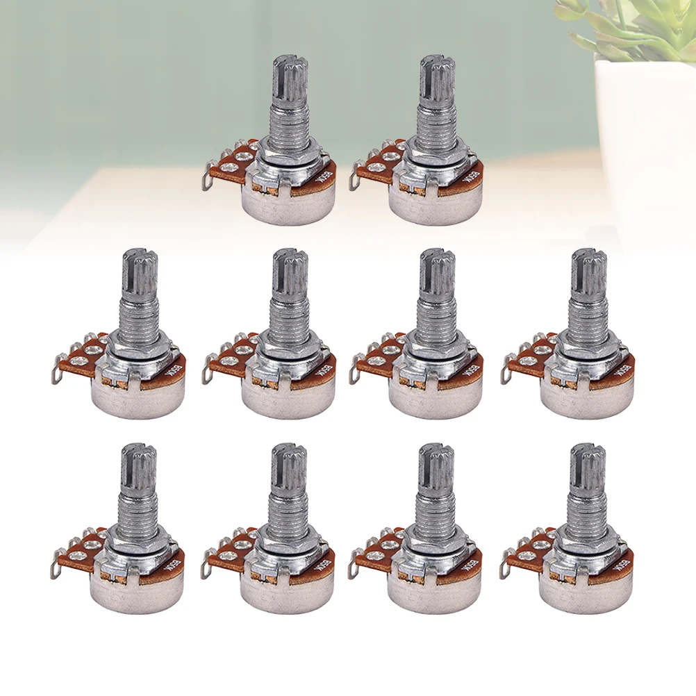 10pcs Potentiometers B50K Replacement for Potentiometer B50K Guitar Bass Corner Brown Volume Control Linear Digital
10pcs Potentiometers B50K Replacement for Potentiometer B50K Guitar Bass Corner Brown Volume Control Linear Digital