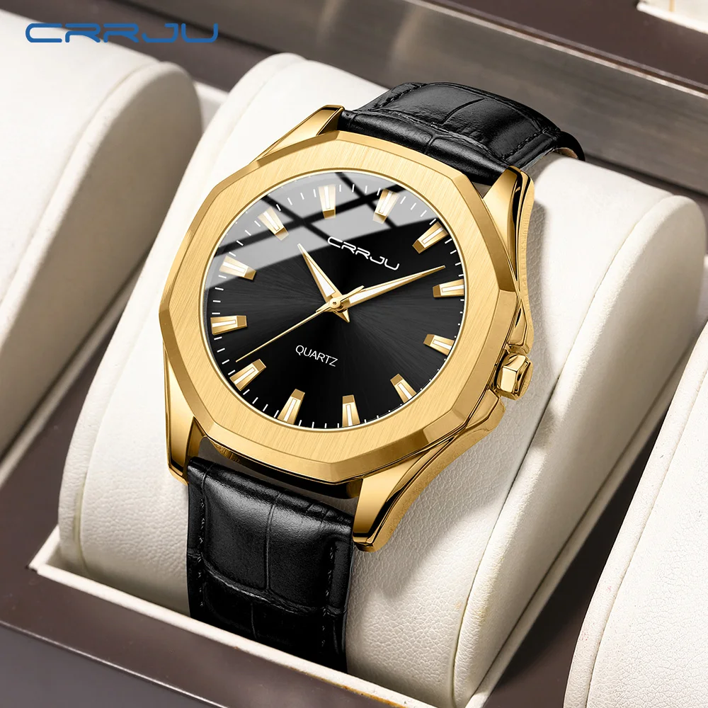 CRRJU Watch Casual Fashion Man Watch Leather Top Brand Luxury Watches Waterproof Luminous Simple Quartz Wristwatch
CRRJU Watch Casual Fashion Man Watch Leather Top Brand Luxury Watches Waterproof Luminous Simple Quartz Wristwatch