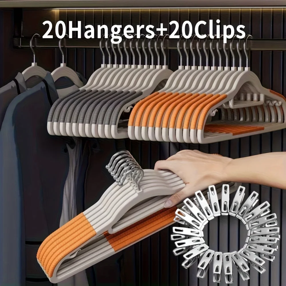 eavy-Duty Plastic Clothes Hangers with Clips-Non-Slip 360° Swivel Hooks,Space-Saving Hanging & Shelf Organizers closet organizer
eavy-Duty Plastic Clothes Hangers with Clips-Non-Slip 360° Swivel Hooks,Space-Saving Hanging & Shelf Organizers closet organizer
