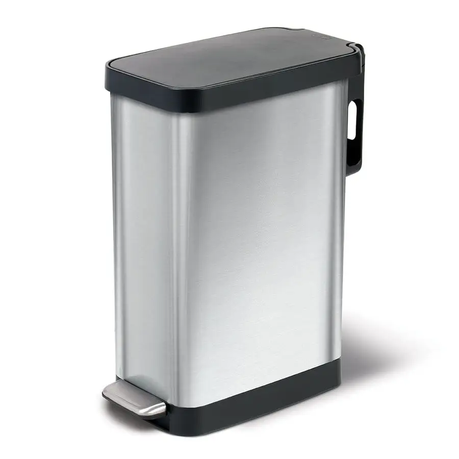 Slim Trash Can with Clorox Odor Protection Narrow Kitchen Garbage Bin with Soft Close Lid, Step On Foot Pedal and Waste Bag Roll
Slim Trash Can with Clorox Odor Protection Narrow Kitchen Garbage Bin with Soft Close Lid, Step On Foot Pedal and Waste Bag Roll
