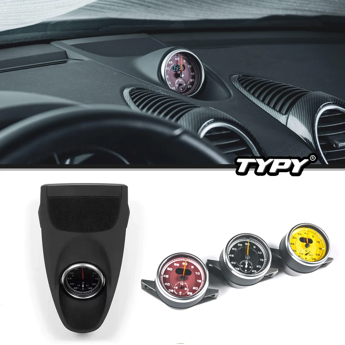TYPY Car Accessories For Porsche 718 Stopwatch 2016-2023 Decoration Clock Time Car Interior Center Dashboard Plug Play
TYPY Car Accessories For Porsche 718 Stopwatch 2016-2023 Decoration Clock Time Car Interior Center Dashboard Plug Play