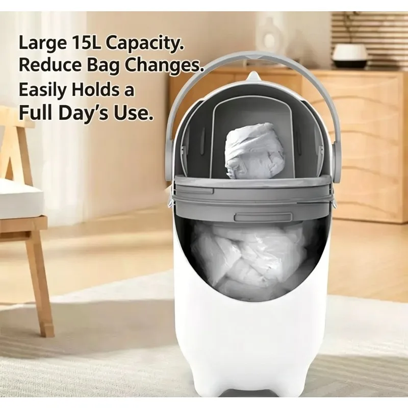 Baby Diaper Trash Can Large Capacity With Lid Household Odor Proof Storage Bin For Living Room Nappy Waste Container
Baby Diaper Trash Can Large Capacity With Lid Household Odor Proof Storage Bin For Living Room Nappy Waste Container