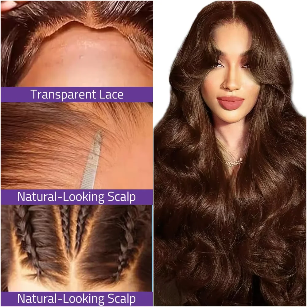 Body Wave 40 Inch 13X6 Chocolate Brown HD Lace Front Wigs Long Human Hair Brazilian Colored Transparent Big Lace Front Wig HD Chocolate Brown Human Hair Wigs 13x6 Full Lace Frontal Body Wave Brown Wigs
Body Wave 40 Inch 13X6 Chocolate Brown HD Lace Front Wigs Long Human Hair Brazilian Colored Transparent Big Lace Front Wig HD Chocolate Brown Human Hair Wigs 13x6 Full Lace Frontal Body Wave Brown Wigs
