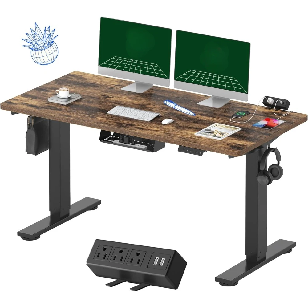 Electric Standing Desk, with Clamp Power Strip, 55 X 28 Electric Stand Up Height Adjustable Desks, Whole-Piece Standing Desk
Electric Standing Desk, with Clamp Power Strip, 55 X 28 Electric Stand Up Height Adjustable Desks, Whole-Piece Standing Desk